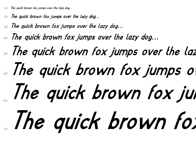 Poor Weekdays font waterfall